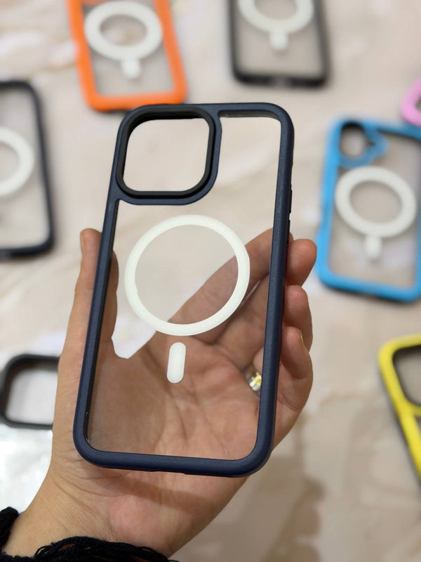 Magnetic Phone Case with MagSafe Support - IPhone 15 pro max - Navy