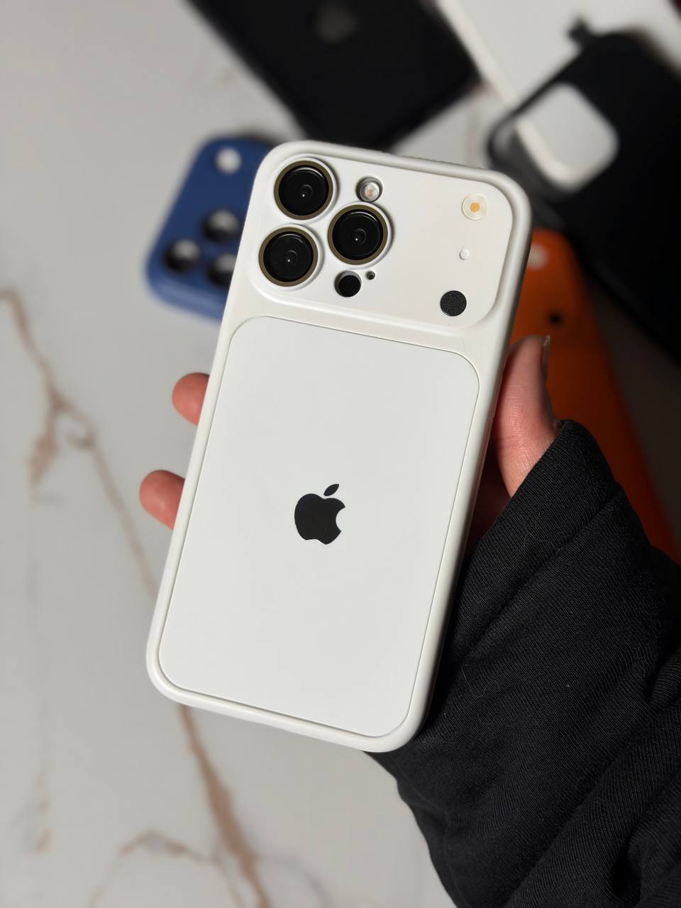 Double Protection Silicone iPhone Case with Camera Protection