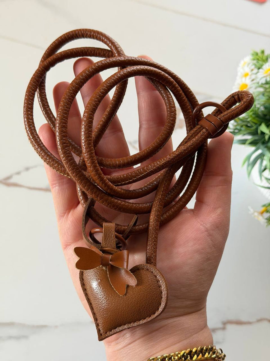 Heart Charm Phone Wrist Strap