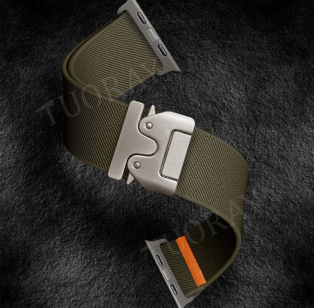 Nylon Sport Watch Band with Secure Parachute Buckle for Apple Watch